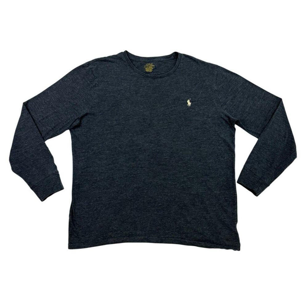 Polo Ralph Lauren Long Sleeve T-Shirt Men’s L Blue Custom Slim Fit Cotton